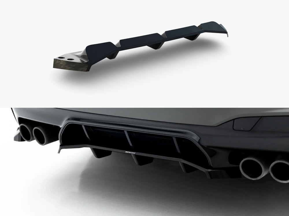 Maxton Rear Splitter (Vertical Bars) BMW M5 F90 / F90 Facelift Maxton Rear Splitter (Vertical Bars) BMW M5 F90 / F90 Facelift