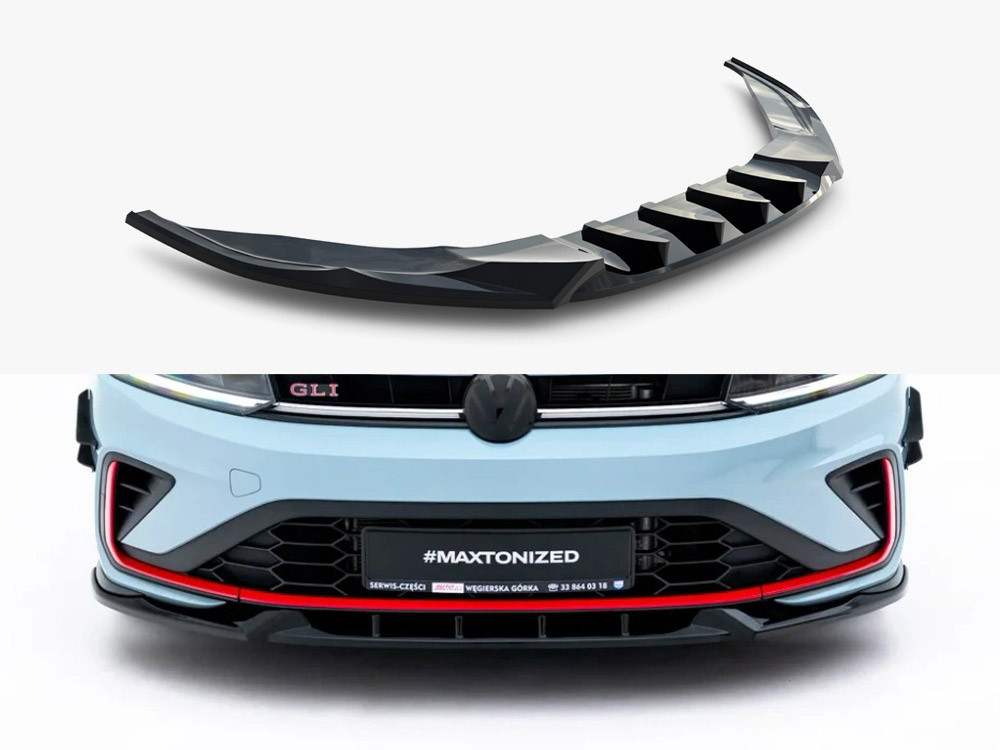 Maxton Front Splitter V.1 Volkswagen Jetta GLI Mk7 Facelift 2