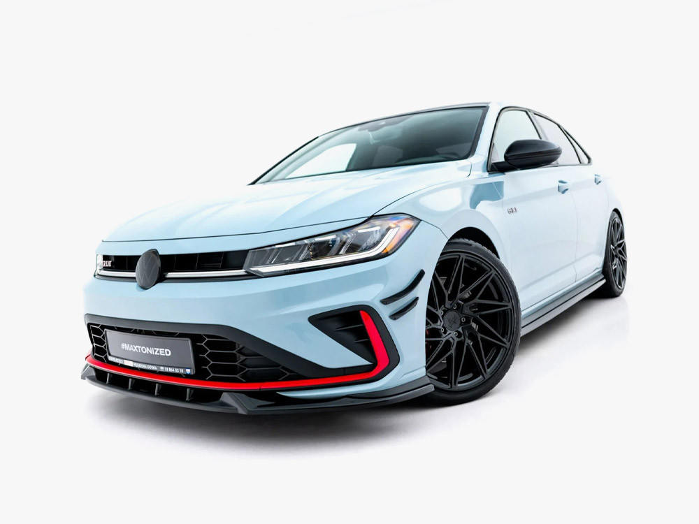 Maxton Front Splitter V.1 Volkswagen Jetta GLI Mk7 Facelift 2 ...