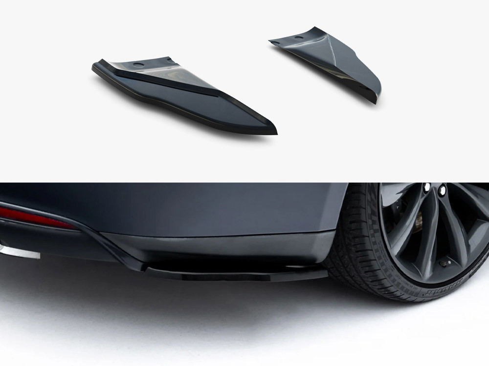 Maxton Rear Side Splitters V.2 Tesla Model S Mk1 Maxton Rear Side Splitters V.2 Tesla Model S Mk1