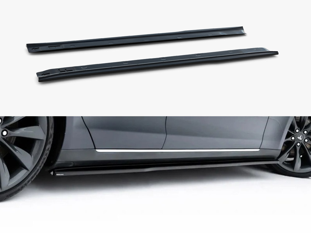 Maxton Side Skirt Diffusers V.2 Tesla Model S Mk1
