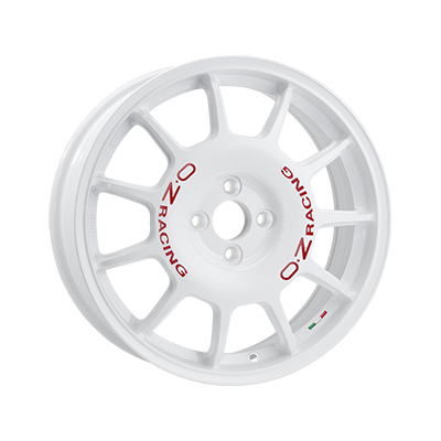 OZ Racing LEGGENDA RACE WHITE RED LETTERING - 17x7 - 4x100 - CB: 68 - ET37 OZ Racing LEGGENDA RACE WHITE RED LETTERING - 17x7 - 4x100 - CB: 68 - ET37