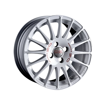 OZ Racing SUPERTURISMO GT RACE WHITE RED LETTERING - 14x6 - 4x100 - CB: 68 - ET36