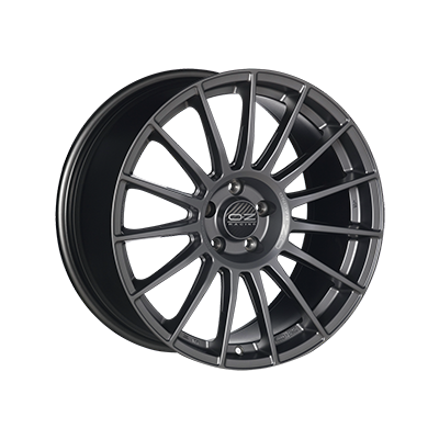 OZ Racing SUPERTURISMO LM MATT GRAPHITE SILVER LETTERING - 17x7.5 - 4x100 - CB: 68 - ET35