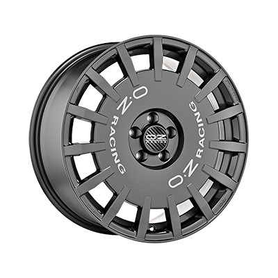 OZ Racing RALLY RACING DARK GRAPHITE SILVER LETTERING - 18x7.5 - 5x114.3 - CB: 75 - ET50