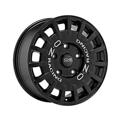 OZ Racing RALLY RACING VAN MATT BLACK SILVER LETTERING - 18x7.5 - 5x160 - CB: 65.1 - ET48 OZ Racing RALLY RACING VAN MATT BLACK SILVER LETTERING - 18x7.5 - 5x160 - CB: 65.1 - ET48