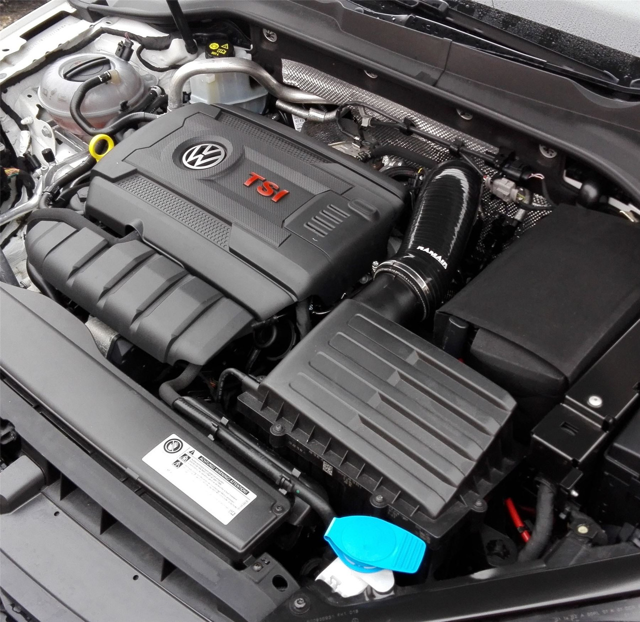 Ramair RPF-3129-RIP-BK-TI - Panel Air Filter Intake Pipe Air Hose & Turbo Elbow - A3 S3 TSI MQB