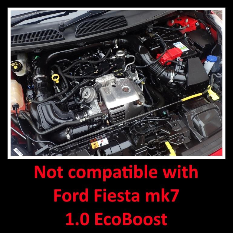 Ramair Performance Foam Induction Kit for MK8 Ford Fiesta ST 1.0 EcoBoost - Red Hose
