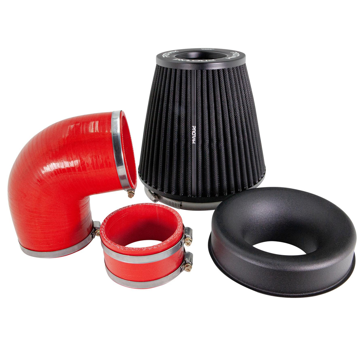 Ramair Performance Pleated Induction Kit for MK2 Focus ST - Red Hoses Ramair Performance Pleated Induction Kit for MK2 Focus ST - Red Hoses