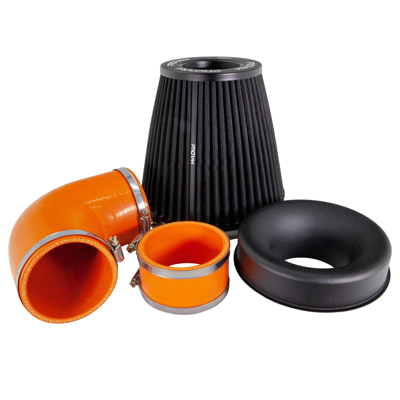Ramair Performance Pleated Induction Kit for MK2 Focus ST - Orange Hoses Ramair Performance Pleated Induction Kit for MK2 Focus ST - Orange Hoses