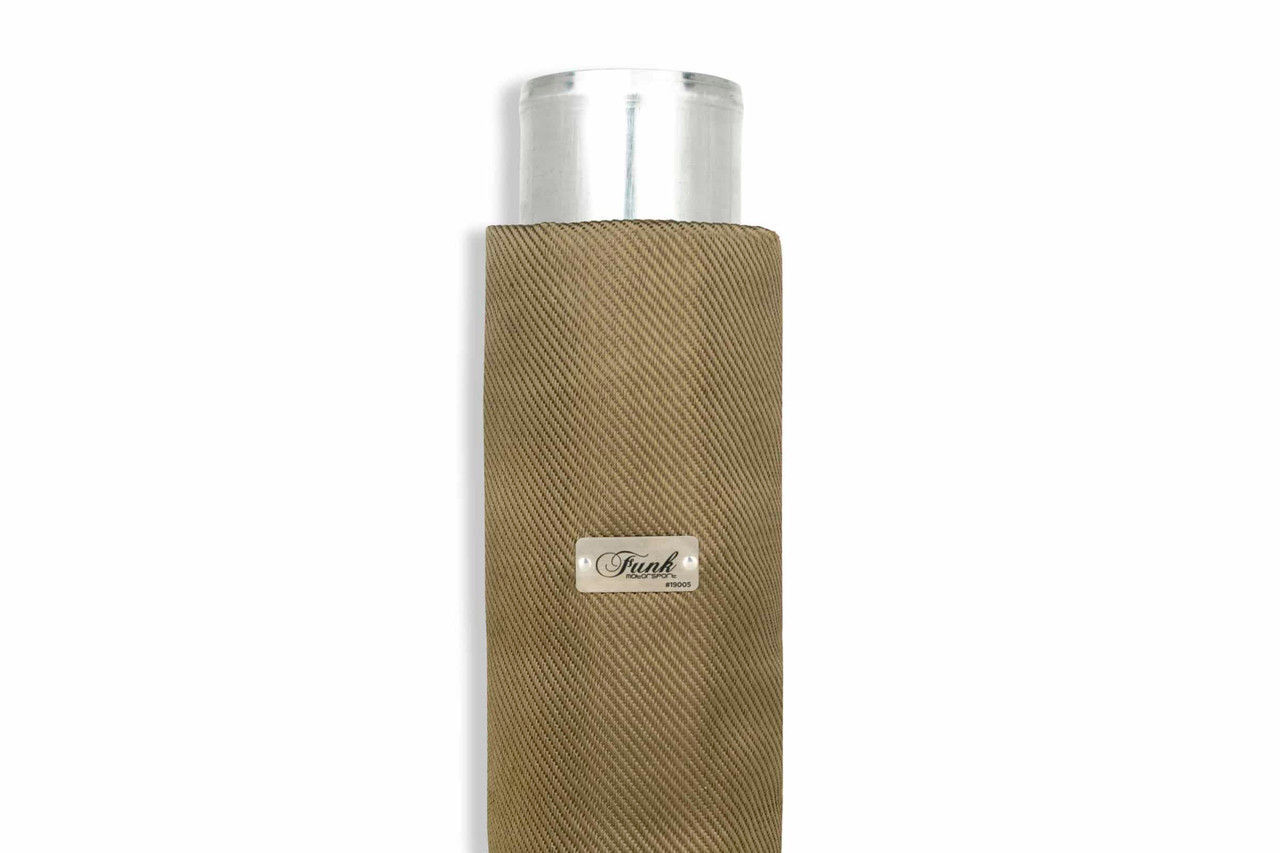 Exhaust Blanket Wrap Around - Titanium, 4" (Dia) x 6" length