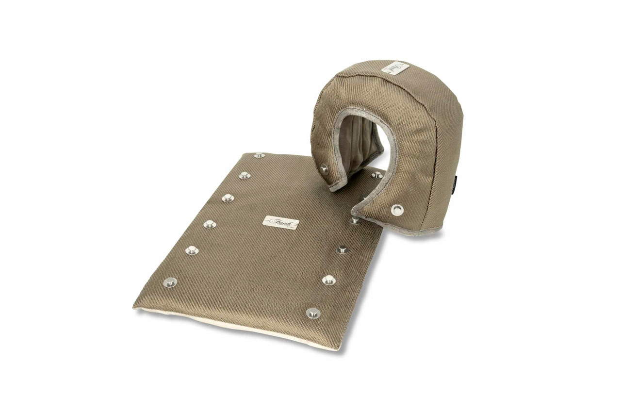 Exhaust Blanket Wrap Around - Titanium, 3" (Dia) x 6" length