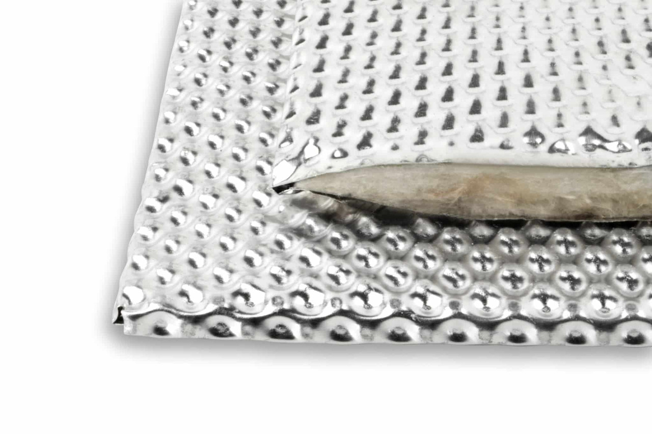Dual Layer Barrier Heat Shield sheeting - Aluminium, 60cm x 60cm