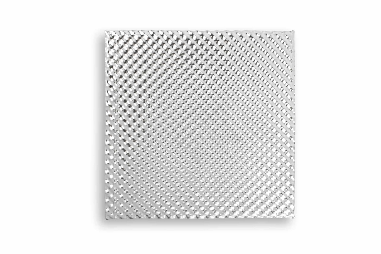 Dual Layer Barrier Heat Shield sheeting - Aluminium, 60cm x 60cm