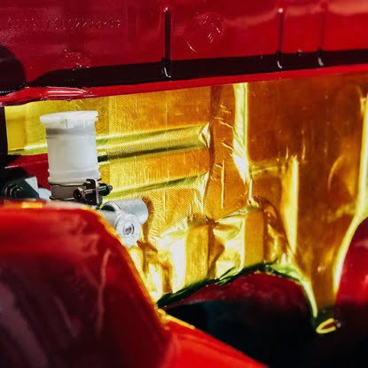 Gold Heat Tape Reflective Adhesive Sheets - Gold, 500mm x 500mm