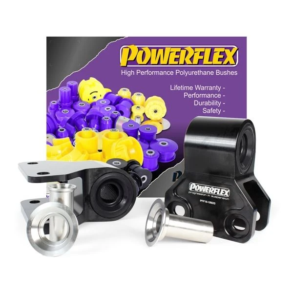 Front Wishbone Rear Bush Anti-Lift & Caster offset - 2 x PFF19-1802GBLK