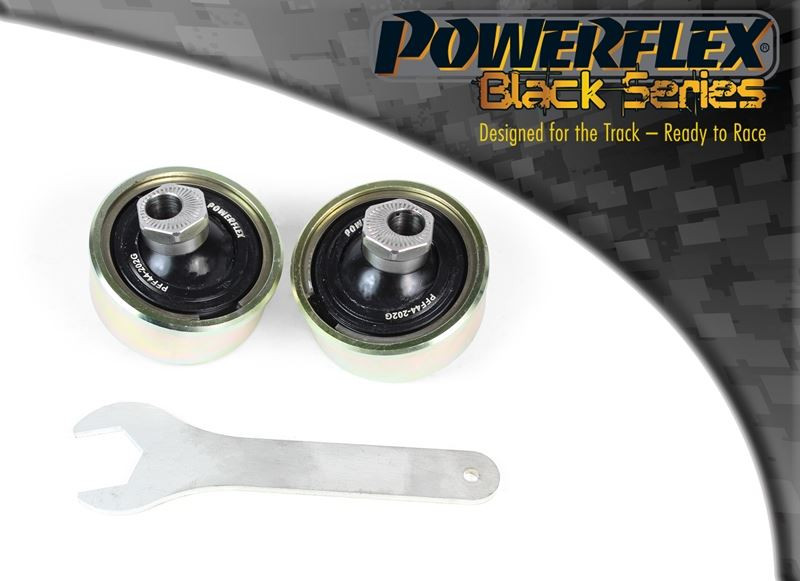 Front Wishbone Rear Bush Anti-Lift & Caster Adjustable - 2 x PFF44-202GBLK