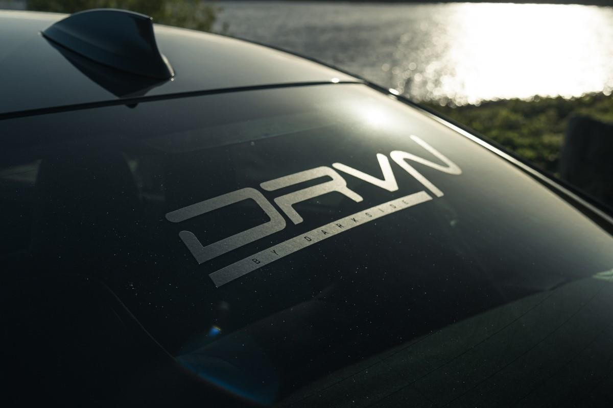 DRVN by Darkside Matt Grey Metallic Sticker (21.5" External)