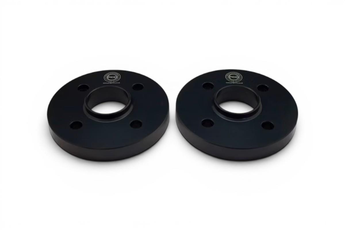 Pair of 4x108 PCD 63.4 CB Hubcentric 10mm Wheel Spacers (Black)