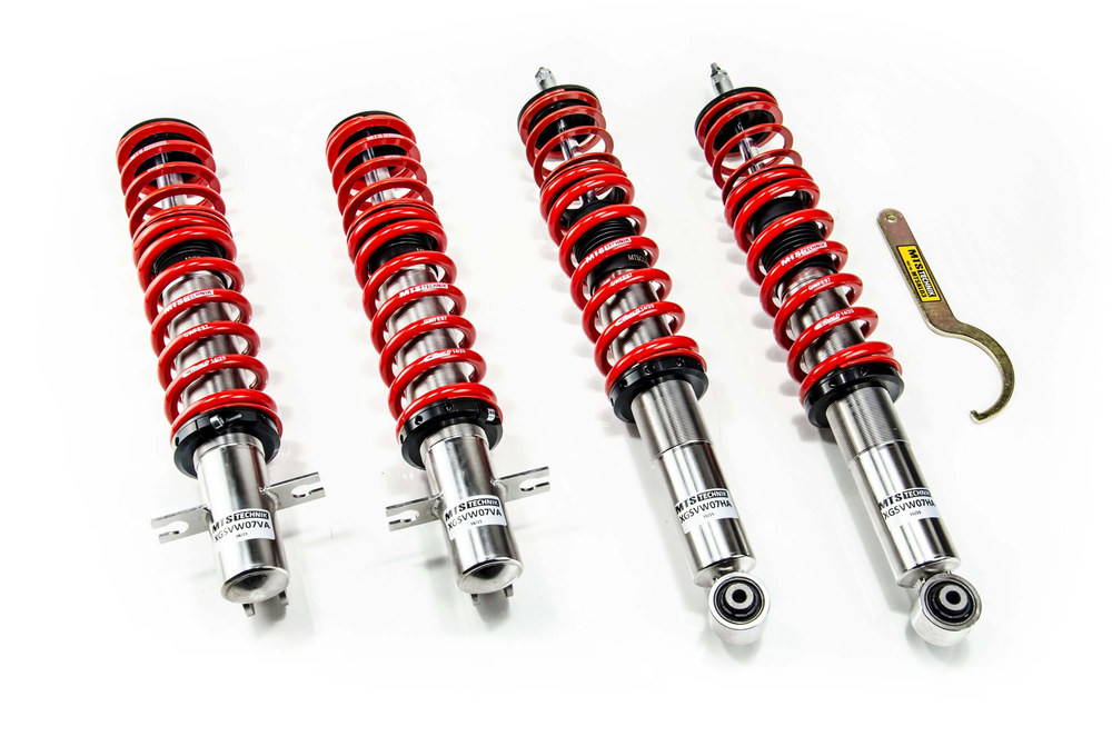 MTS Technik Coilovers (Stance, Inox) for Volkswagen GOLF I (17) / JETTA I (16) MTS Technik Coilovers (Stance, Inox) for Volkswagen GOLF I (17) / JETTA I (16)
