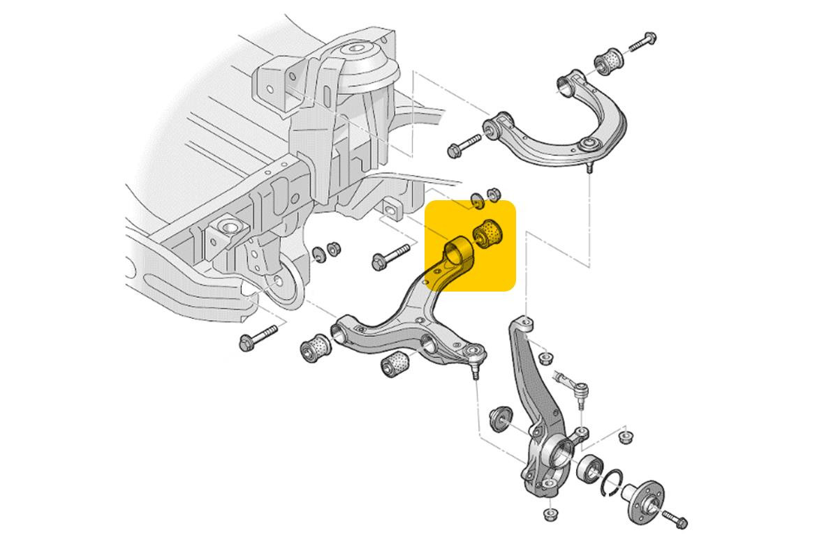 SuperPro Amarok Control Arm Lower-Rear Bush Kit SuperPro Amarok Control Arm Lower-Rear Bush Kit