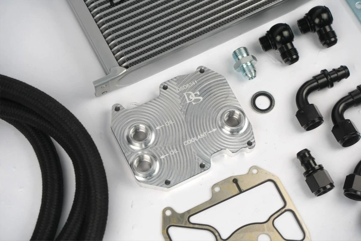 Darkside Front Mounted Engine Oil Cooler Kit for 3.0 TDI Engines Darkside Front Mounted Engine Oil Cooler Kit for 3.0 TDI Engines