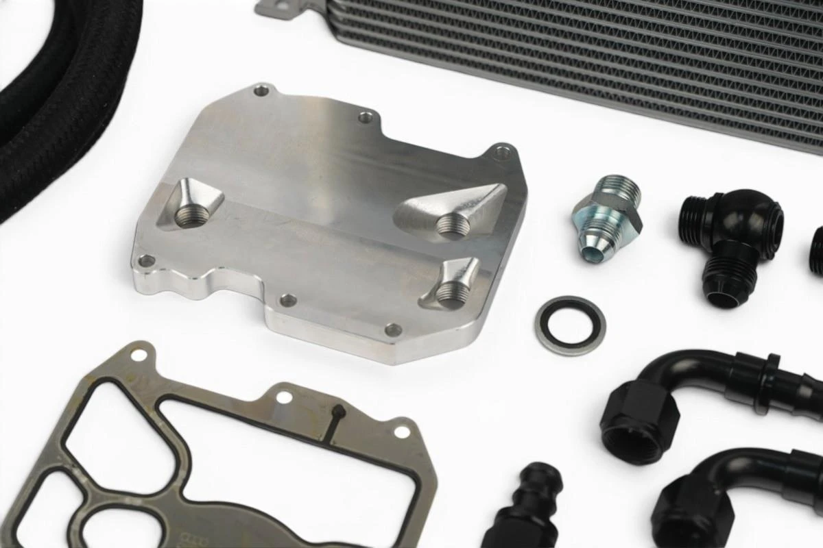 Darkside Front Mounted Engine Oil Cooler Kit for 3.0 TDI Engines Darkside Front Mounted Engine Oil Cooler Kit for 3.0 TDI Engines