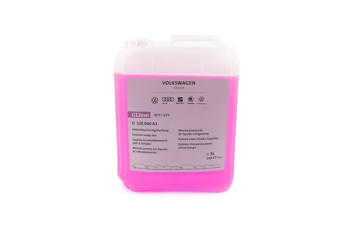 OE VW G12 Evo Ready Mixed Coolant 5L - G12E040A3 OE VW G12 Evo Ready Mixed Coolant 5L - G12E040A3