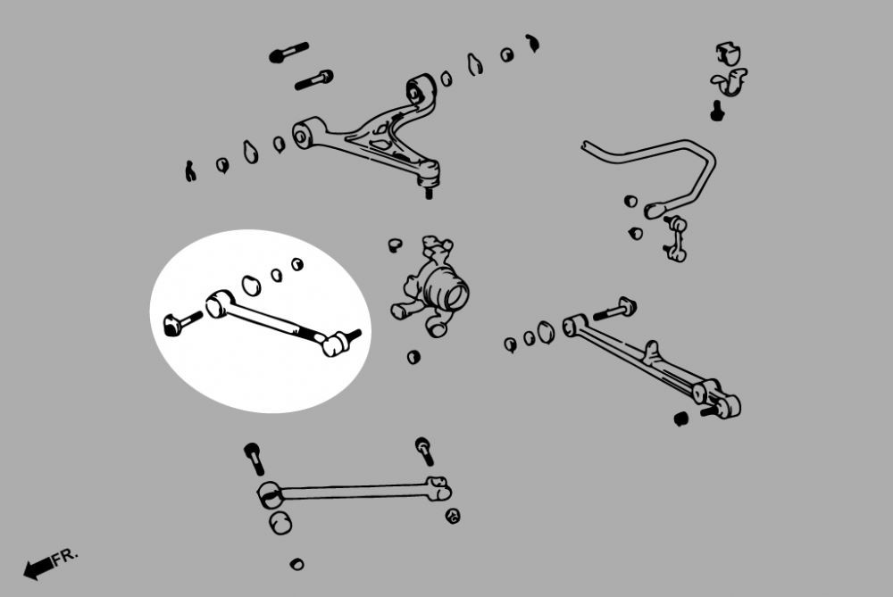 Hardrace Adj. Rear Toe Control Arm Lexus GS, SC, Toyota Soarer