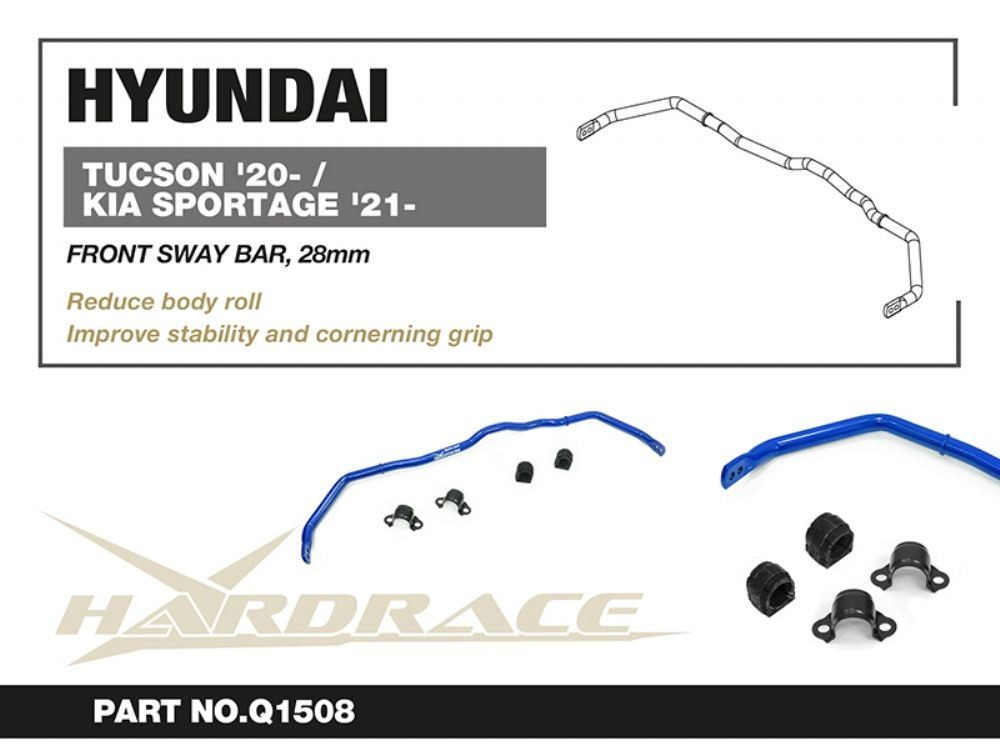 Hardrace HYUNDAI TUCSON 20+/KIA SPORTAGE 21+ FRONT SWAY BAR 28mm 5PCS