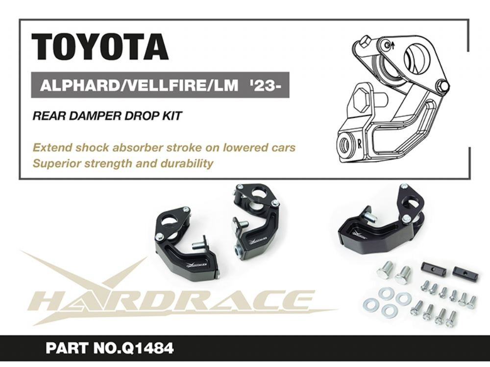 Hardrace Rear Damper Drop Kit Toyota Alphard / vellfire, Lexus LM