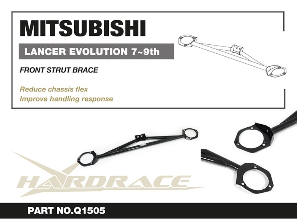 Hardrace Front Strut Brace Mitsubishi Lancer evolution Hardrace Front Strut Brace Mitsubishi Lancer evolution