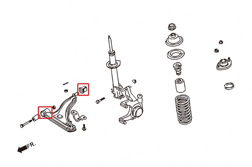 Hardrace Front Lower Arm Bushing Nissan March