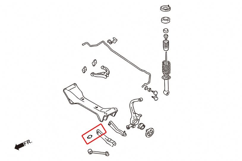 Hardrace Rear Lower Arm Bushing Mitsubishi Eclipse, Galant