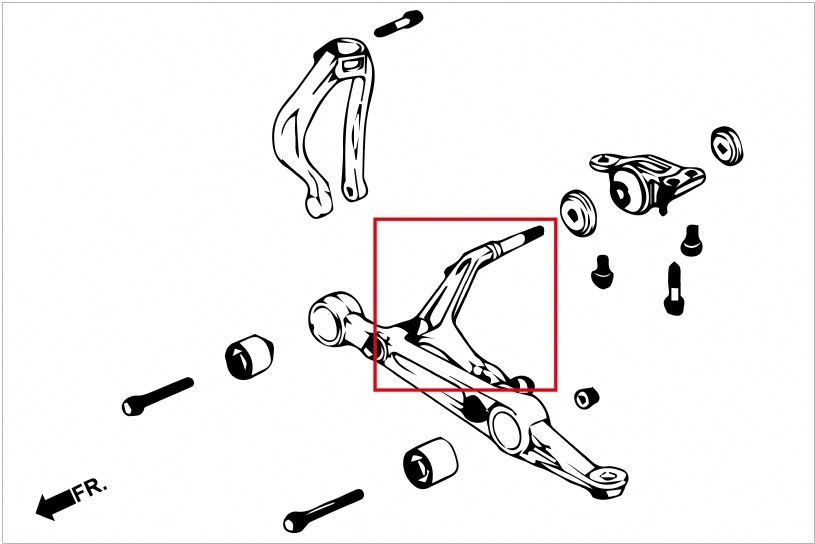 Hardrace Front Lower Arm Connecting Rod
