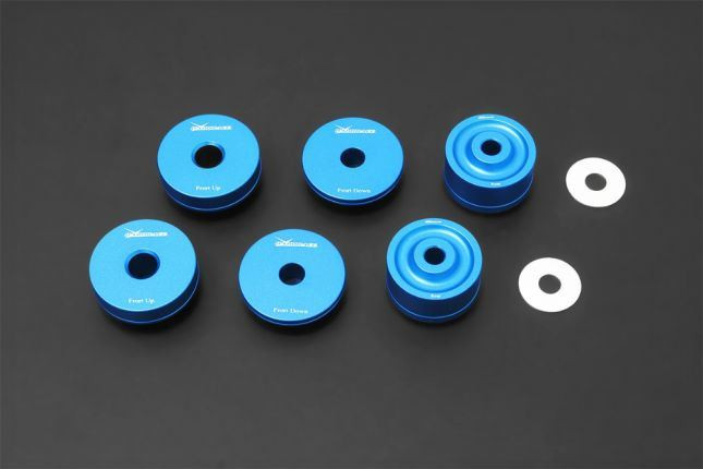 Hardrace Q1486 EVO 4-9 R REAR DIFF SUPPORT ARM & MEMBER BUSHING KIT ALUMINIUM 8PCS/SET