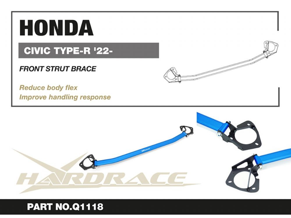 Hardrace Q1118 HONDA CIVIC TYPE-R FL5 (22+) FNT STRUT BRACE 1PCS