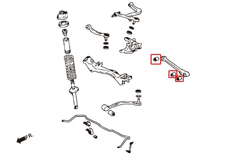 Hardrace Rear Lower Arm Bush Mitsubishi Lancer evolution