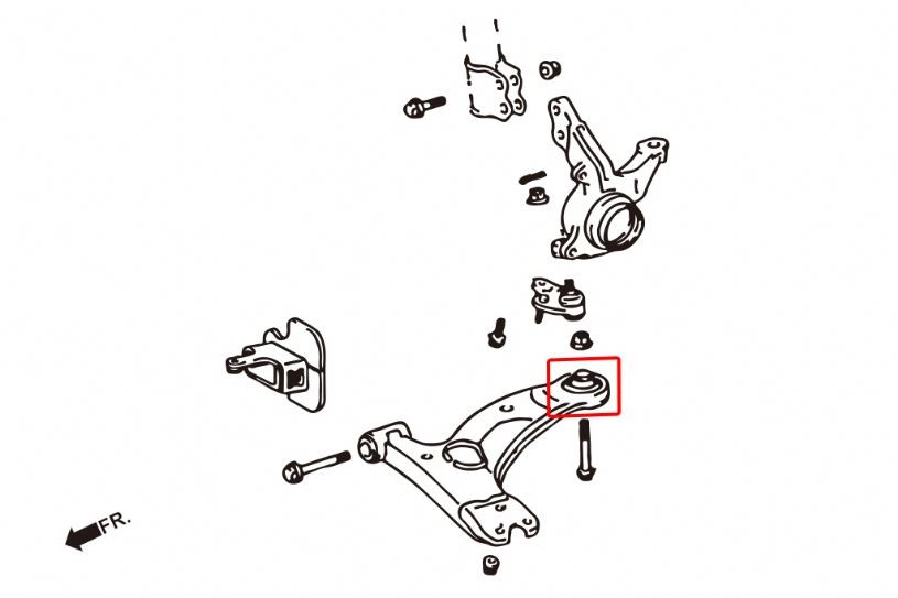 Hardrace Front Lower Arm Bushing Toyota Corolla/altis/auris, Wish