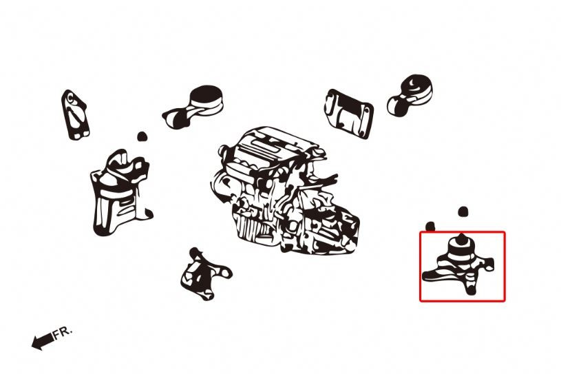 Hardrace Left Engine Mount Honda Civic