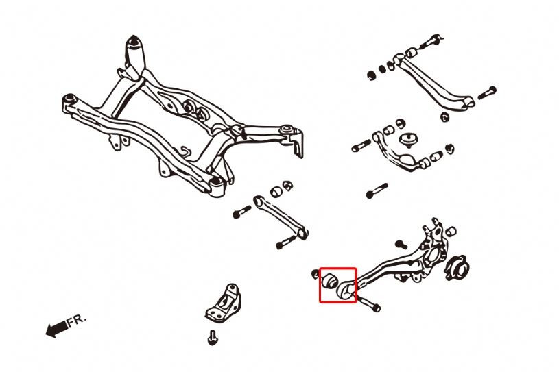 Hardrace Rear Trailing Arm Bushing Subaru Legacy/outback Hardrace Rear Trailing Arm Bushing Subaru Legacy/outback