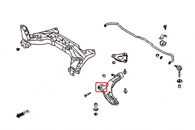 Hardrace Front Lower Arm Bushing Nissan Sentra Hardrace Front Lower Arm Bushing Nissan Sentra
