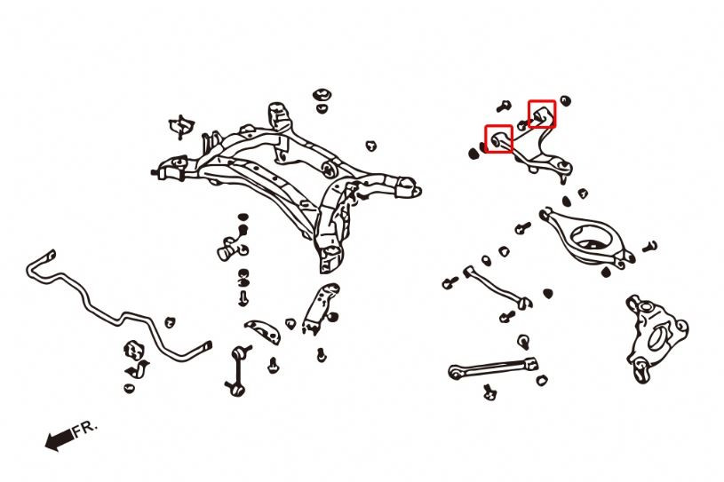 Hardrace Rear Upper Arm Bushing Infiniti G series, M series, Nissan Skyline, Z-series Hardrace Rear Upper Arm Bushing Infiniti G series, M series, Nissan Skyline, Z-series