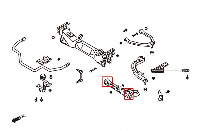 Hardrace Front Lower Arm Bushing Infiniti G series, Nissan Skyline, Z-series