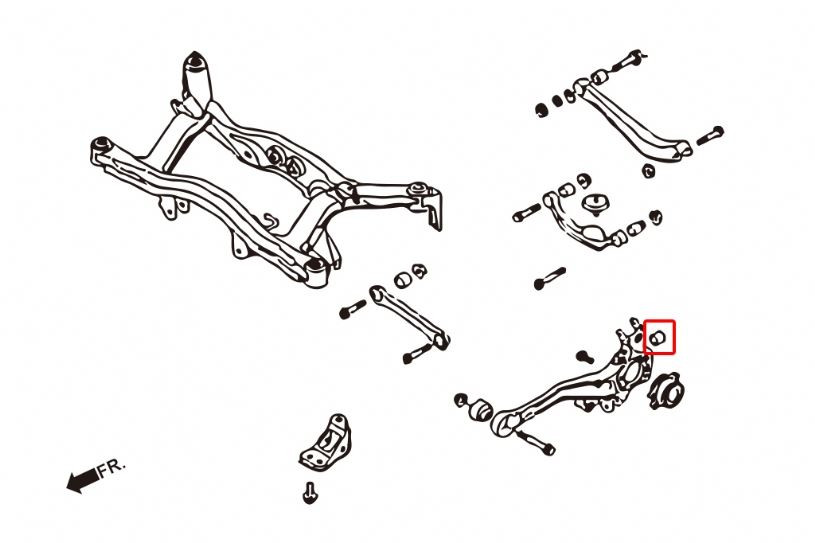 Hardrace Rear Knuckle Bushing Subaru Legacy/outback