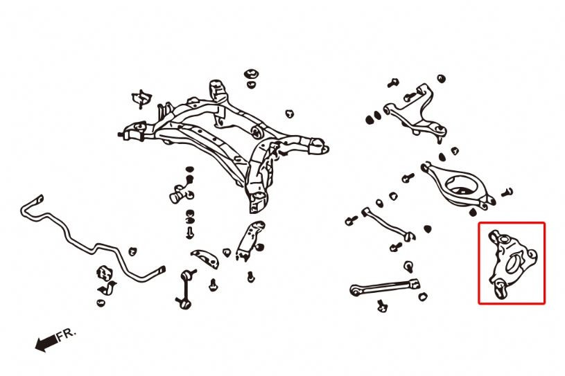Hardrace Rear Knuckle Bushing Infiniti, Nissan