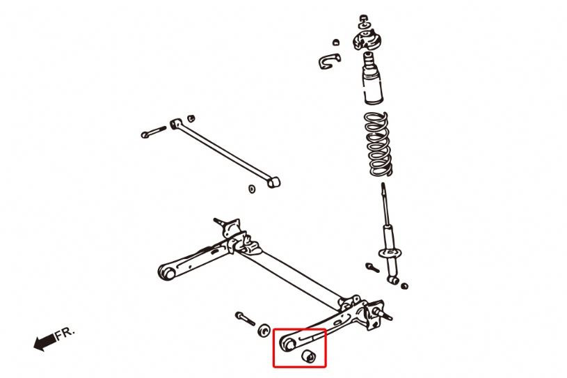 Hardrace Rear Trailing Arm Bushing Toyota Tercel