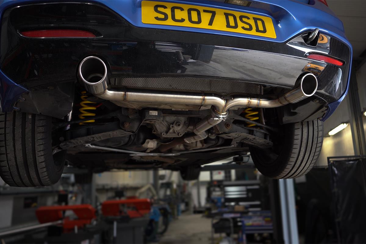 Darkside 2.5" Stainless Rear Section Exhaust System for BMW 125d LCI Darkside 2.5" Stainless Rear Section Exhaust System for BMW 125d LCI