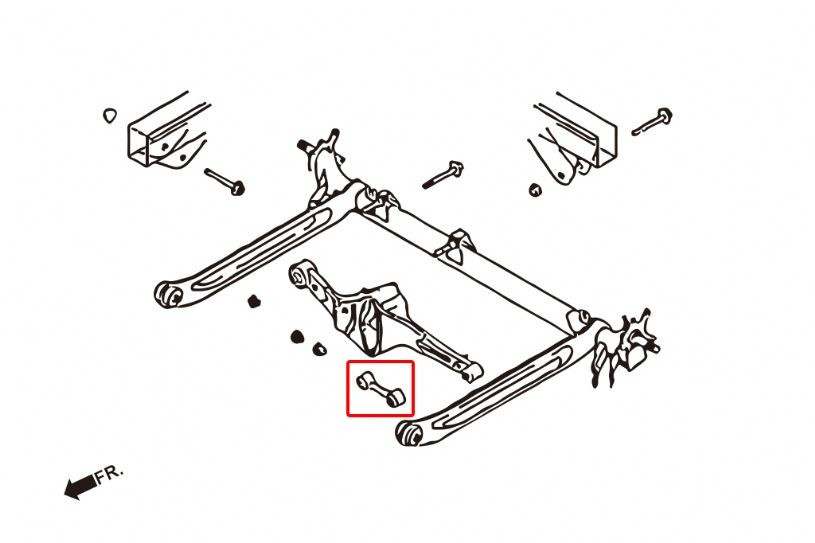 Hardrace Rear Transverse Link Infiniti G series, Nissan Cefiro, Primera, Sentra