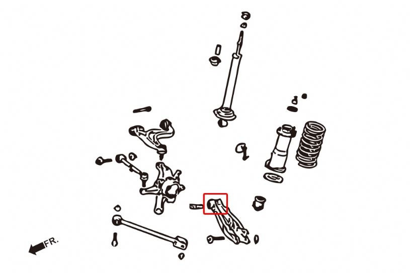 Hardrace Rear Lower Arm Bushing Lexus IS, Toyota Altezza, Mark ii